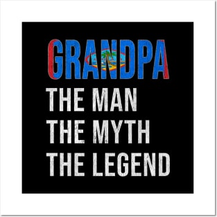 Grand Father Guamanian Grandpa The Man The Myth The Legend - Gift for Guamanian Dad With Roots From  Guam Posters and Art